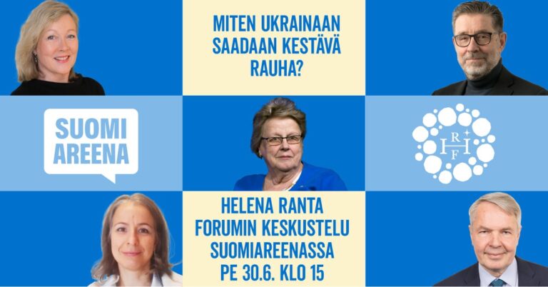 SuomiAreena 2023: Ukrainan rauhan mahdollisuudet puhuttavat SuomiAreenassa